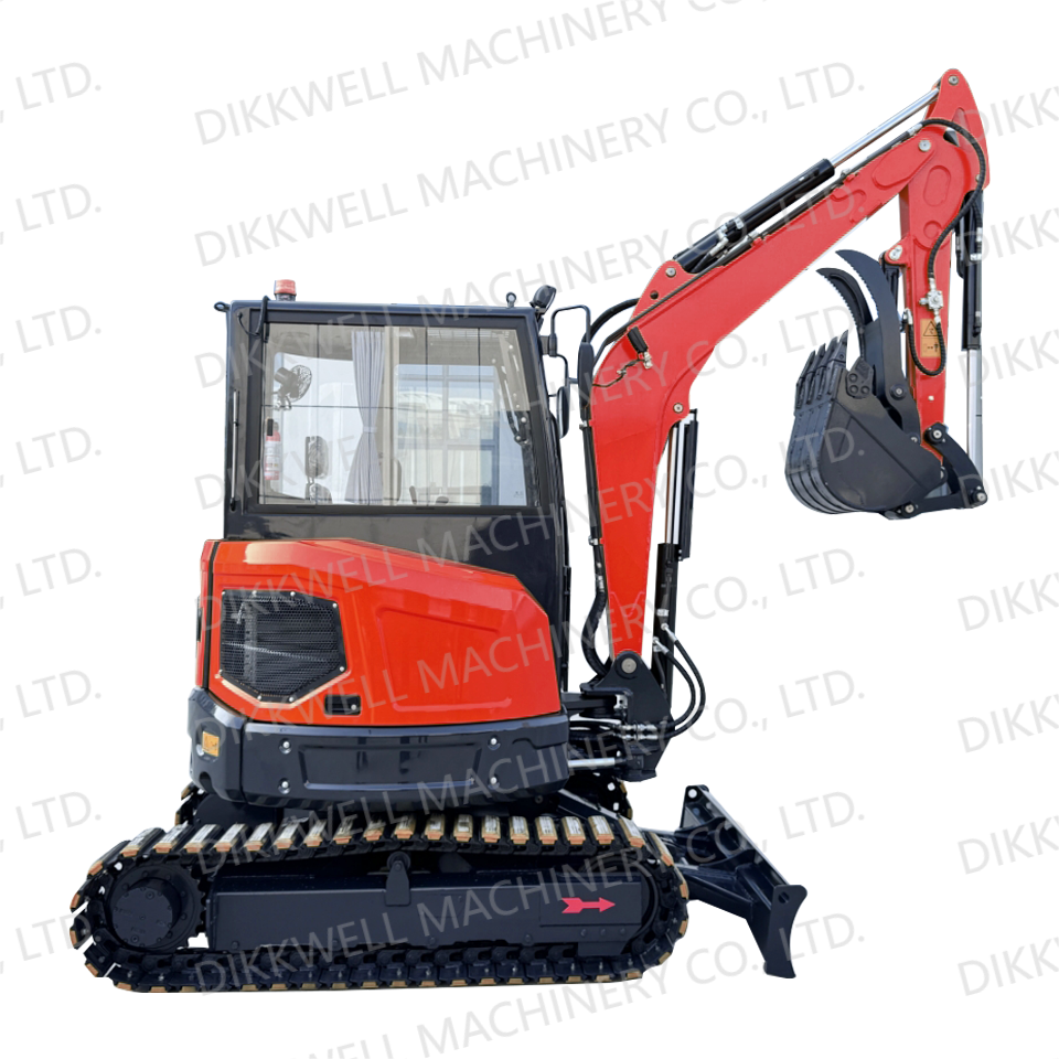 Miniexcavadora sobre orugas DW-40 m&aacute;quina de construcci&oacute;n de jard&iacute;n agr&iacute;cola con sistema piloto CE de venta caliente de 4 toneladas