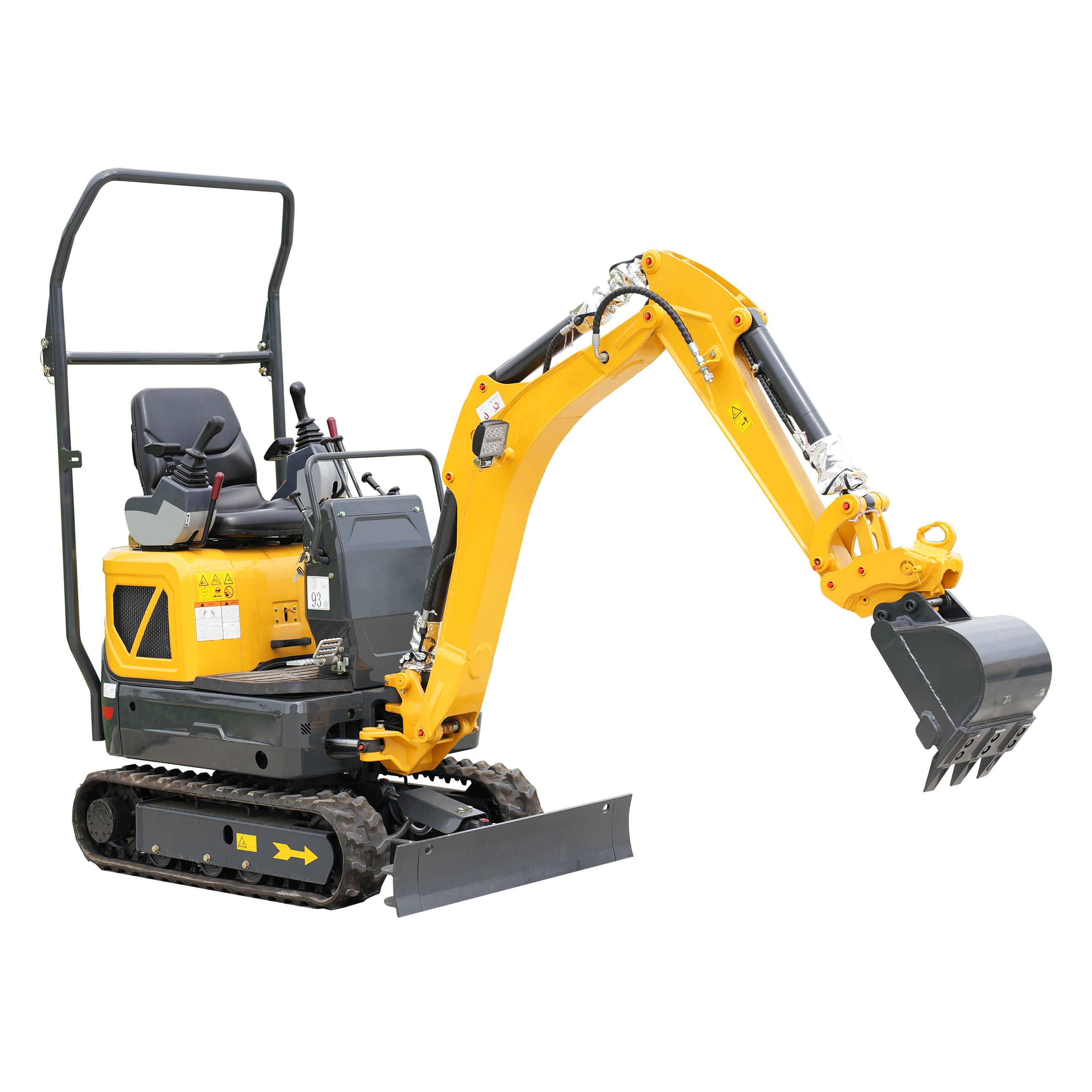 DW-12S 1200kgs de alta calidad con excavadora compacta con certificado TUV para entornos urbanos