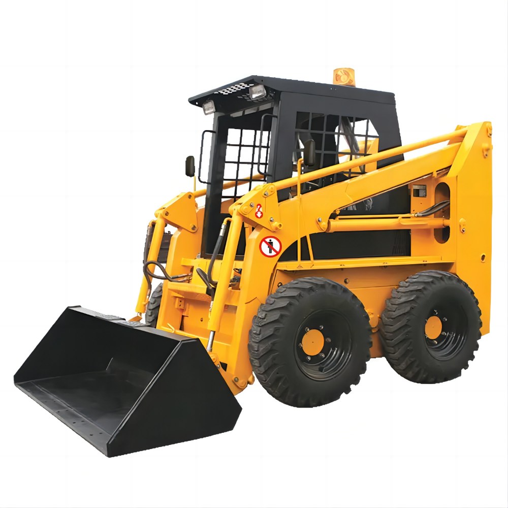 جرافة انزلاقية التوجيه بعجلة HJ45 2700Kg 37Kw للأعمال الداخلية