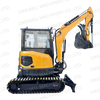 DW-40 Crawler Mini Excavator 4 Ton Hot Sale CE Pilot System Farm Garden ម៉ាស៊ីនសំណង់