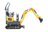 DW-12S 1200kgs Berkualitas Tinggi Dengan Sertifikat TUV Compact Excavator Untuk Lingkungan Perkotaan