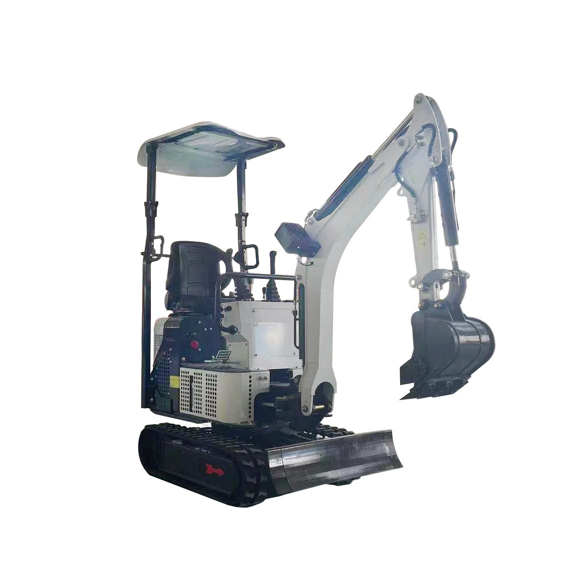 DW-13E 1300 kg elektrisk Li-litiumbatteri Micro Minigraver gravemaskin med hurtigkobling
