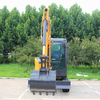DW-36S 3800kgs Boom Swing ใบมีดพับได้ Mini Excavator สำหรับถนน
