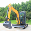DW-36S 3800kgs Boom Swing Blade Lipat Mini Jengkaut Untuk Jalan
