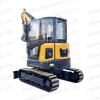 DW-40 Crawler Mini Excavator 4 Ton Hot Sale CE Pilot System Farm Garden ម៉ាស៊ីនសំណង់