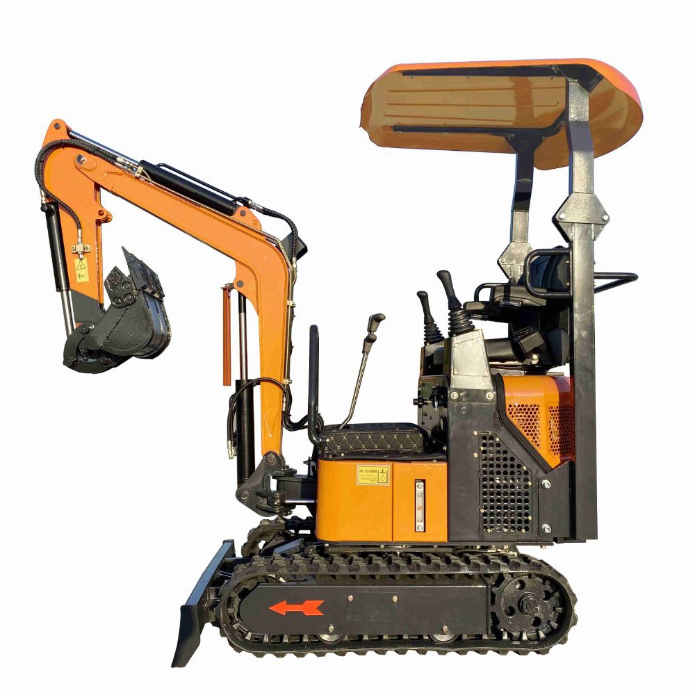 Miniexcavadora de espacio frontal ancho DW-15A 1300kgs para paisaje